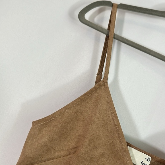 Wilfred Free Vivienne Tan Suede Mini Dress XS - Picture 3 of 5